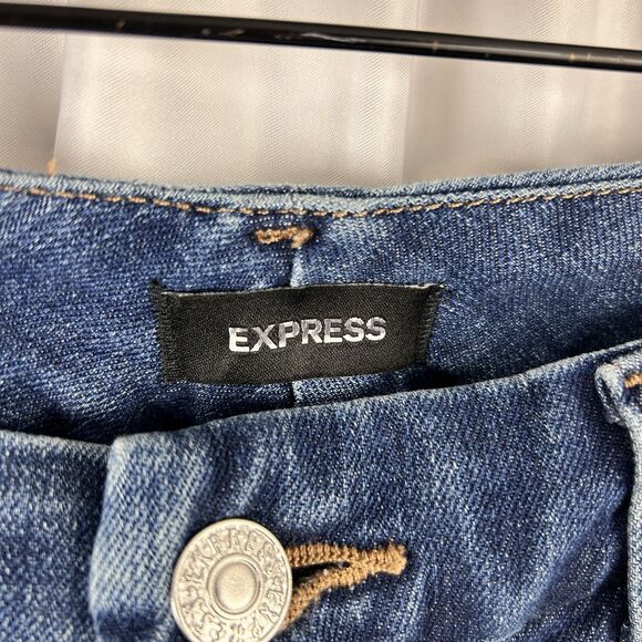 Express Skinny Super High Rise Ultra Hyper Stretch Jeans Women's Crop M 6/8 /10 - Picture 5 of 10